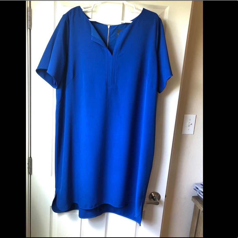 Adrianna Papell, royal blue sleeveless dress
